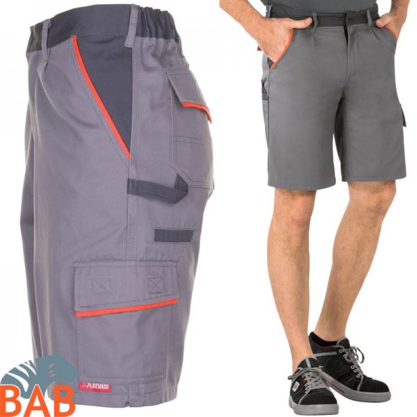 Planam Visline Arbeitsshorts zink