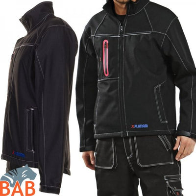 Planam Basalt Softshell Jacke in schwarz