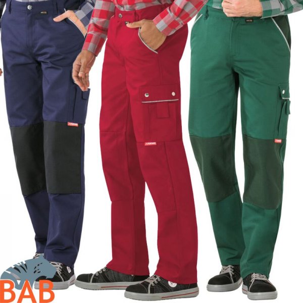 Planam Canvas Arbeitshose Bundhose rot grün marine