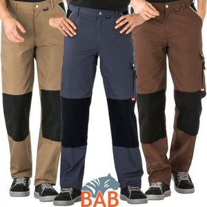 Planam Canvas Arbeitsbundhose khaki braun grau