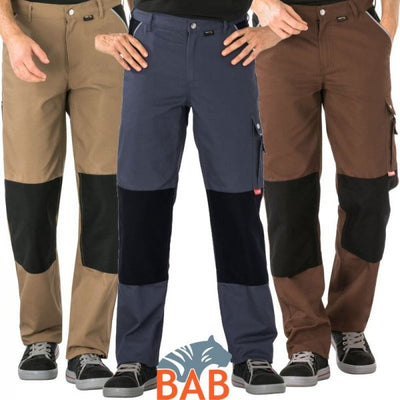 Planam Canvas Arbeitsbundhose khaki braun grau