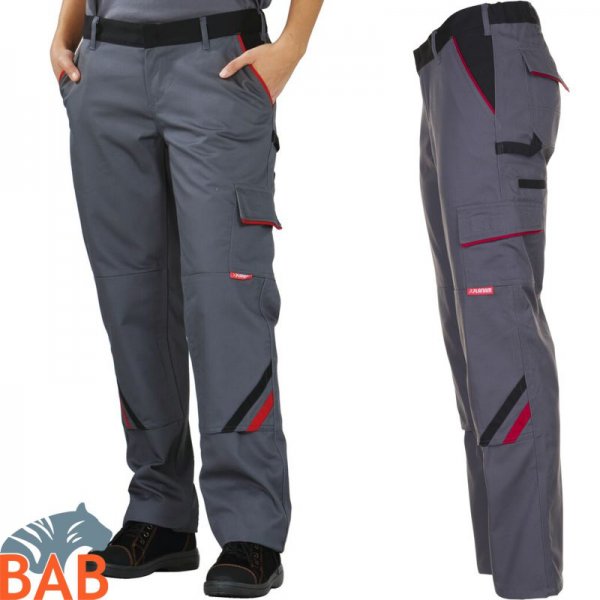Planam 2329 Highline Arbeitshose Damen grau schwarz