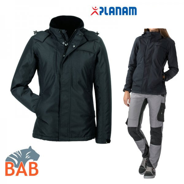 Norit 6440 Damenwinterjacke schwarz -unisex