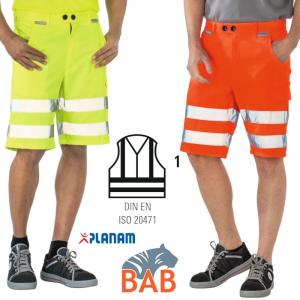 Planam  Warnshorts uni