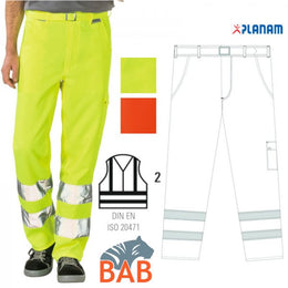 Planam - Warnschutzbundhose uni