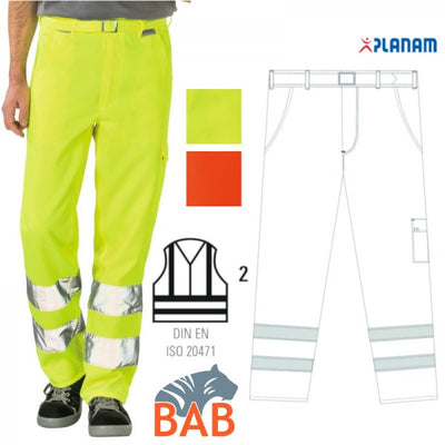 Planam - Warnschutzbundhose uni