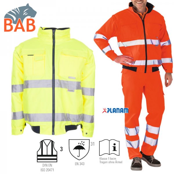 Planam Warnschutzjacke Pilotenjacke