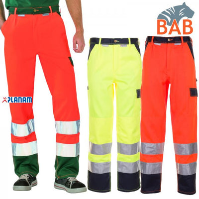 Planam Warnschutzhose Bundhose