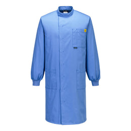 PW-AS15 Antistatischer ESD Kittel blau