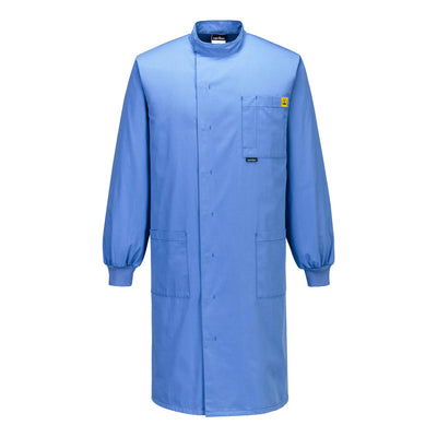 PW-AS15 Antistatischer ESD Kittel blau