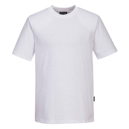 PW-AS20 Antistatisches ESD T-Shirt weiss
