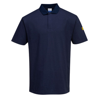 PW-AS21 Antistatisches ESD Polo-Shirt  marine