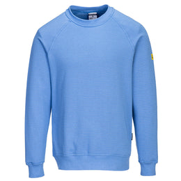 PW-AS24 Antistatisches ESD Sweatshirt blau