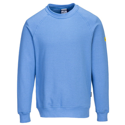 PW-AS24 Antistatisches ESD Sweatshirt blau