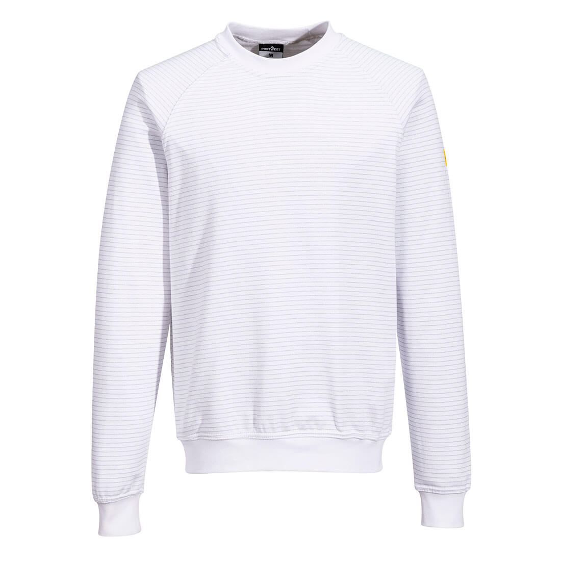 PW-AS24 Antistatisches ESD Sweatshirt weiß