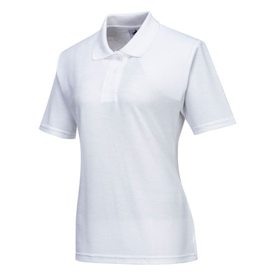 PW-B209 Damen Polo Shirt weiss- Auslaufmodell