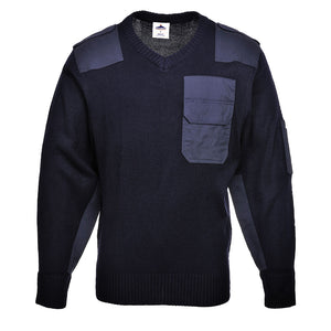 PW-B310 Sweatshirt mit Kontrastelementen marine
