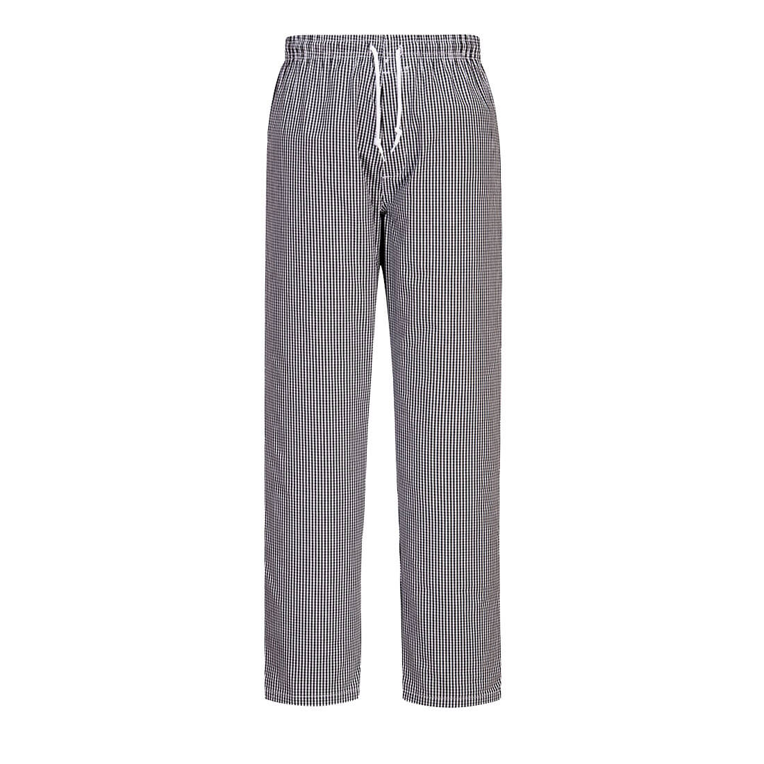 PW-C079 Standart-Kochhose, 100% BW, pepita