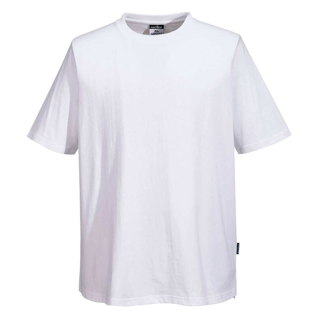 PW-C195  Baumwoll-MeshAir-T-Shirt weiss