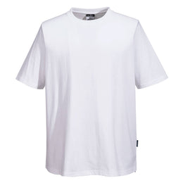 PW-C195  Baumwoll-MeshAir-T-Shirt weiss