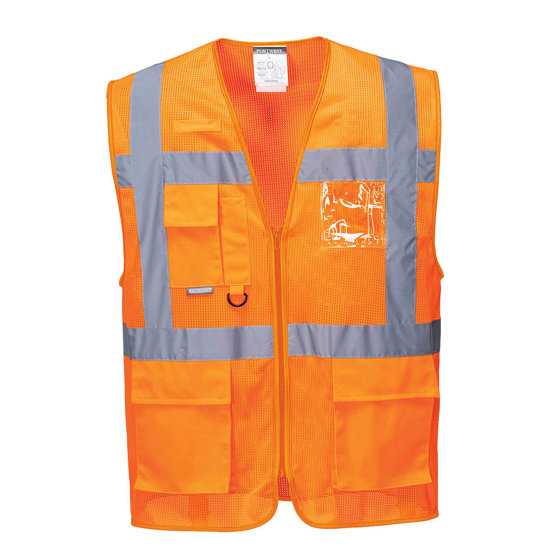 PW-C376 Warnschutzweste, orange