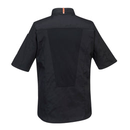 PW-C746 - Stretch Mesh Air Pro Kurzarm Jacke Schwarz