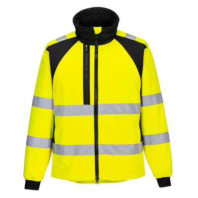 PW-CD875 WX2 Eco Warnschutz Softshelljacke (2L) Gelb/Schwarz