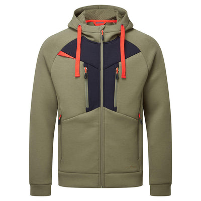 PW-DX472 DX4 Hoodie mit Reißverschluss moosgrün