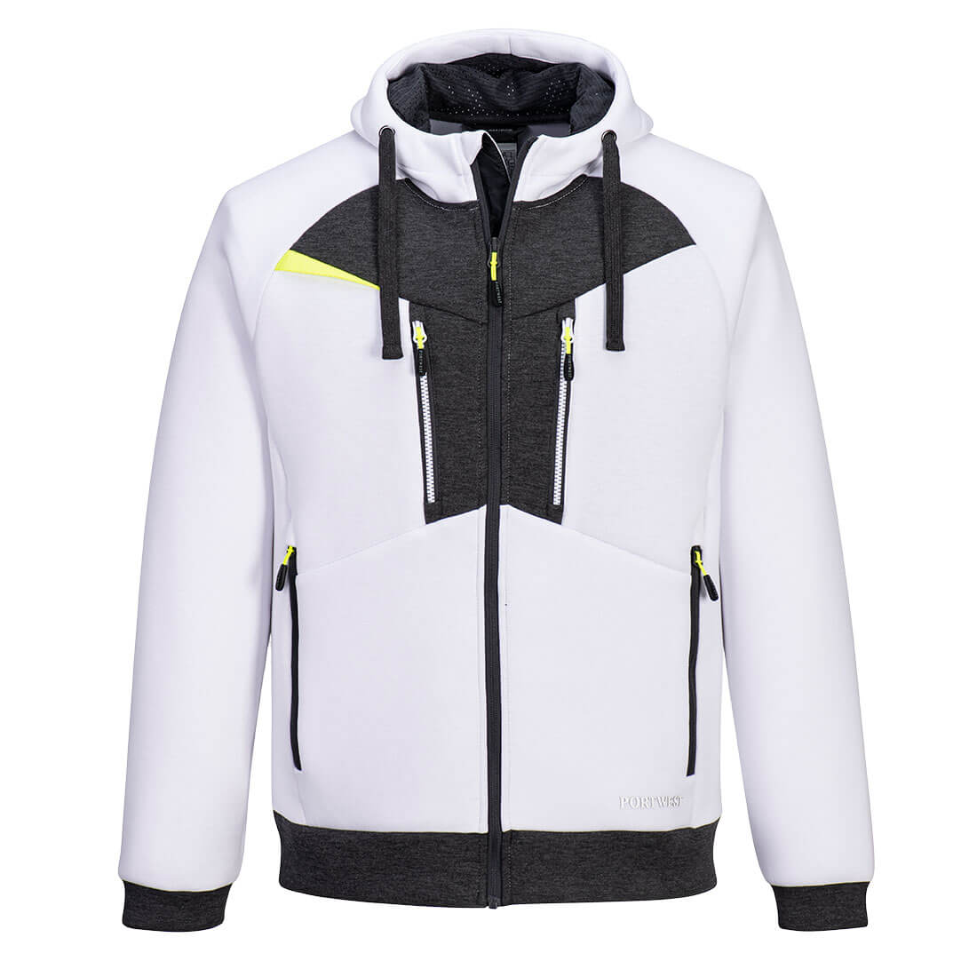 PW-DX472 DX4 Hoodie mit Reißverschluss weiss