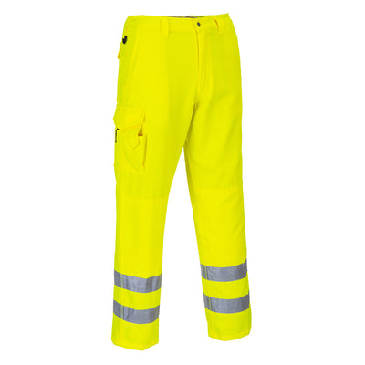 PW-E046 Warnschutzbundhose mit vielen Taschen gelb