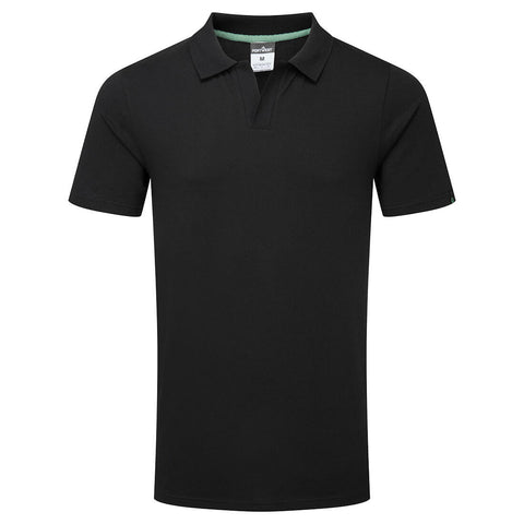 PW-EC210  Polo-Shirt aus 100%iger wiederverwertbarer Bio-Baumwolle schwarz