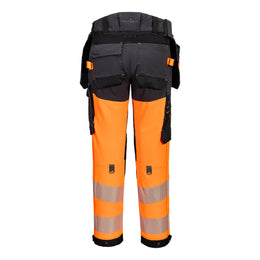 PW-EV442 EV4 Warnschutz Stretch Bundhose Klasse 1 mit abnehmbaren Holstertaschen