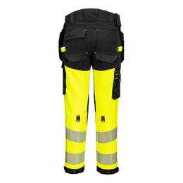 PW-EV442 EV4 Warnschutz Stretch Bundhose Klasse 1 mit abnehmbaren Holstertaschen