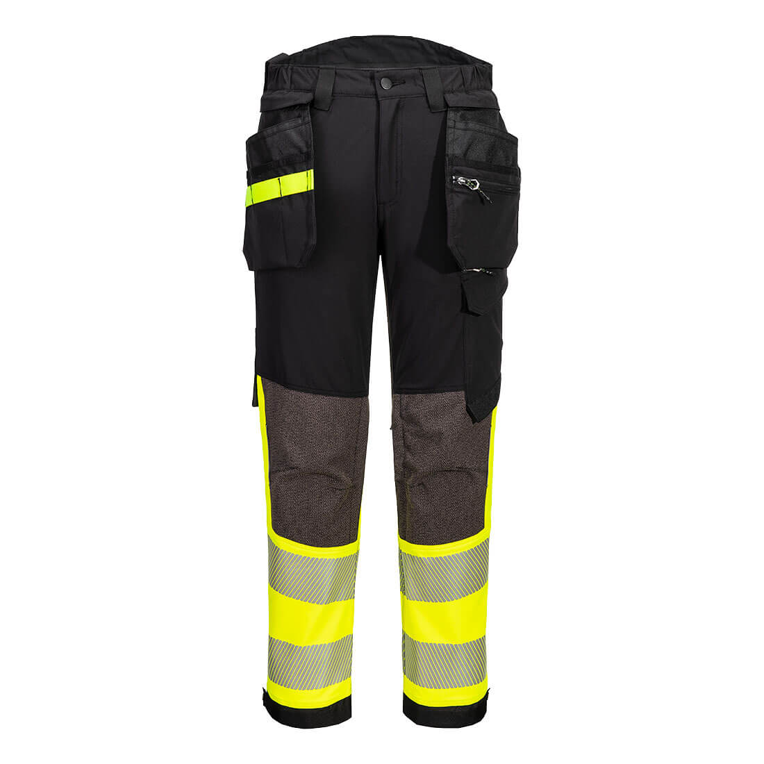 PW-EV442 EV4 Warnschutz Stretch Bundhose Klasse 1 mit abnehmbaren Holstertaschen