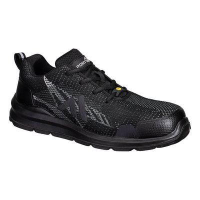 PORTWEST-PWFC32  Sicherheitshalbschuhe S1P schwarz/grau