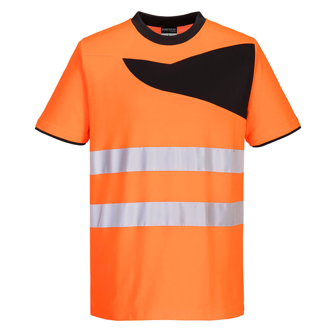 PW-PW213  Warnschutz Cotton Comfort T-Shirt kurzarm orange