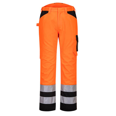 PW241 PW2 Warnschutzbundhose orange-schwarz