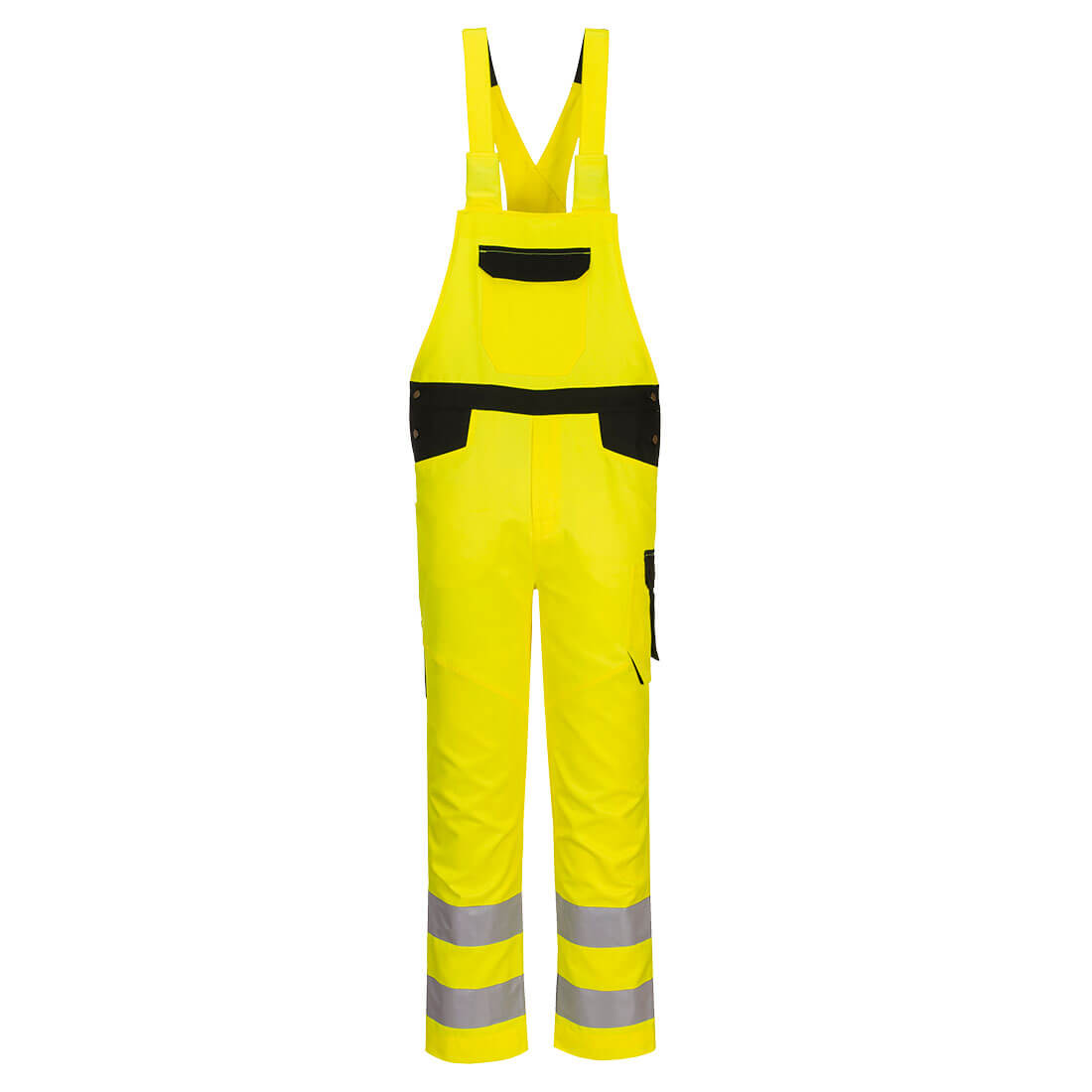 PW244 PW2 Warnschutzlatzhose gelb-schwarz