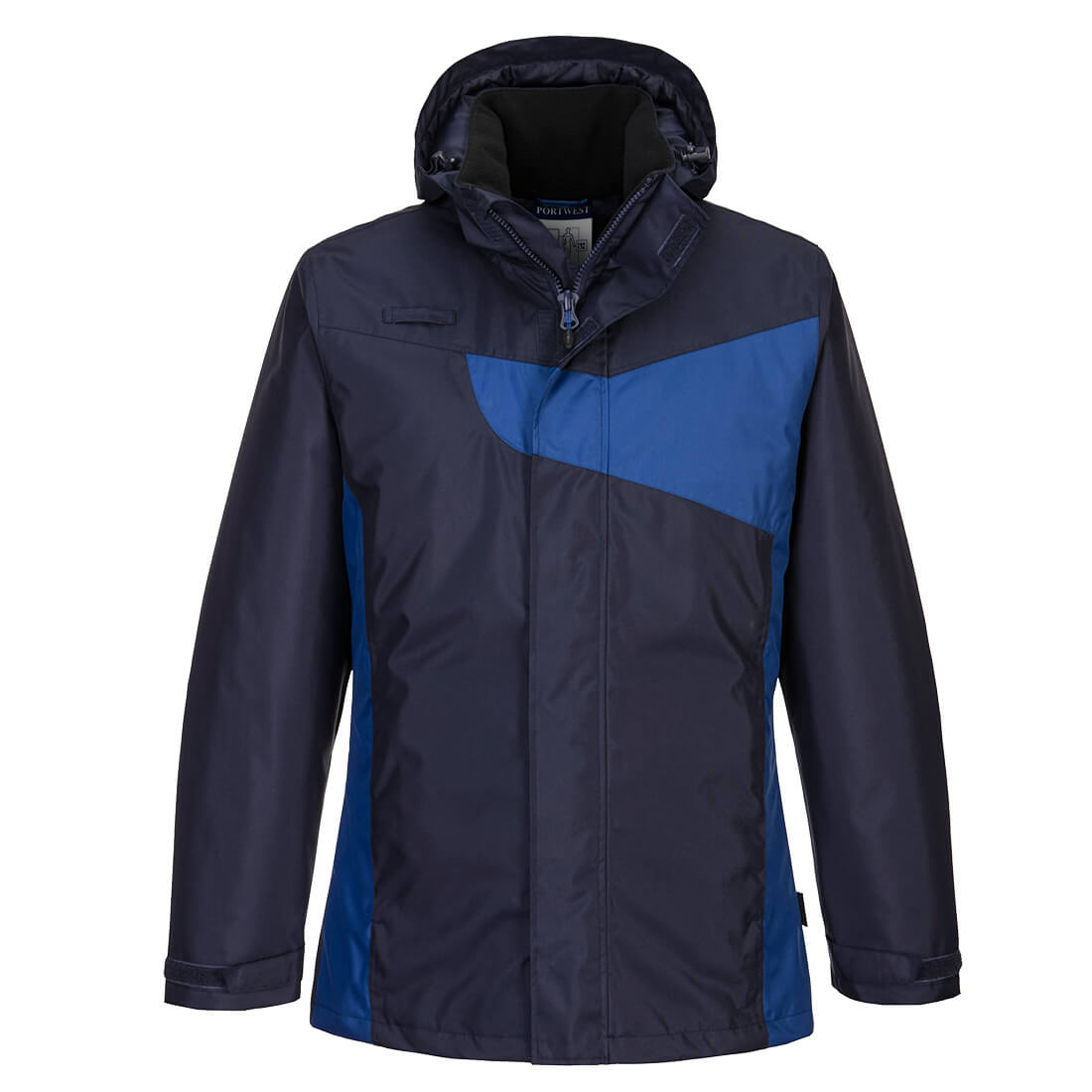PW-PW260 Winterjacke mit Kontrastfarbe marine/royal