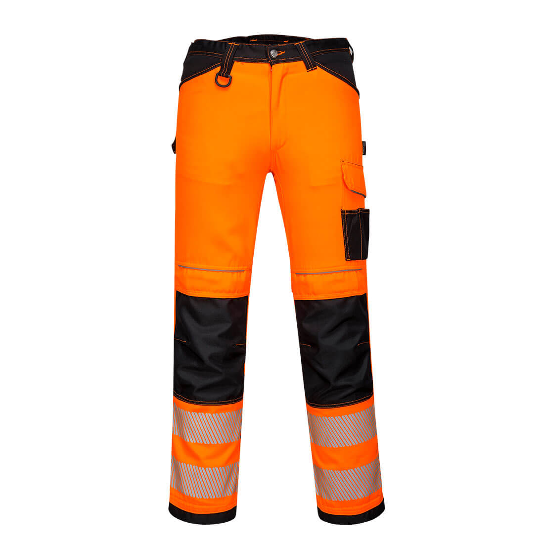 PW303 PW3 leichte Sommer-Warnschutzbundhose orange-schwarz