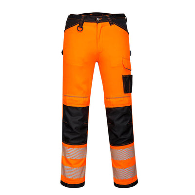 PW303 PW3 leichte Sommer-Warnschutzbundhose orange-schwarz