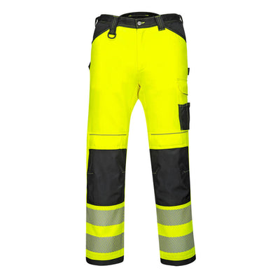 PW303 PW3 leichte Sommer-Warnschutzbundhose gelb-schwarz