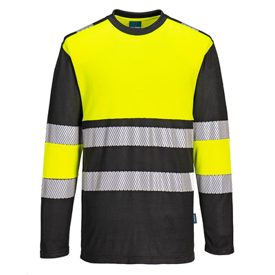 PW-PW312 PW3 Warnschutz-Cotton Comfort T-Shirt Klasse 1 gelb