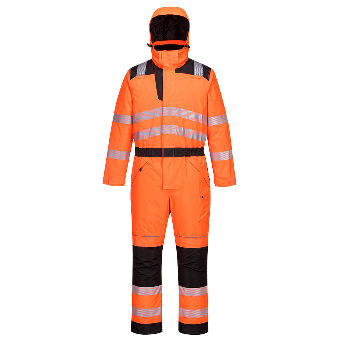 PW-PW352 Winter Warnschutzoverall orange-schwarz