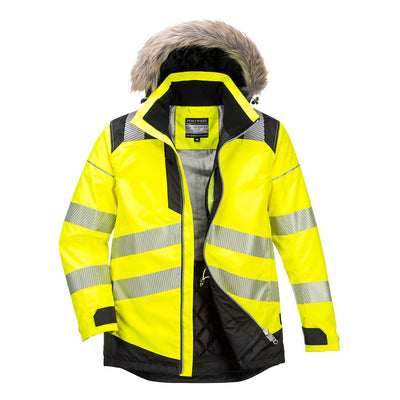 PW-PW369 Warnschutz Winterparka PW2 gelb/schwarz