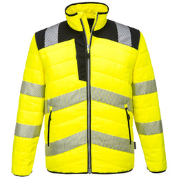 PW-371 Warnschutz-Steppjacke, gelb/schwarz