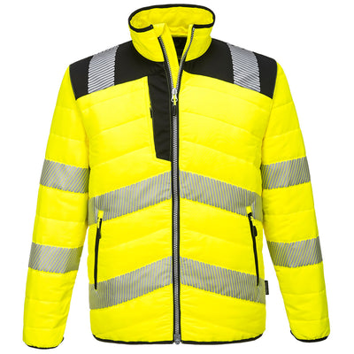PW-371 Warnschutz-Steppjacke, gelb/schwarz