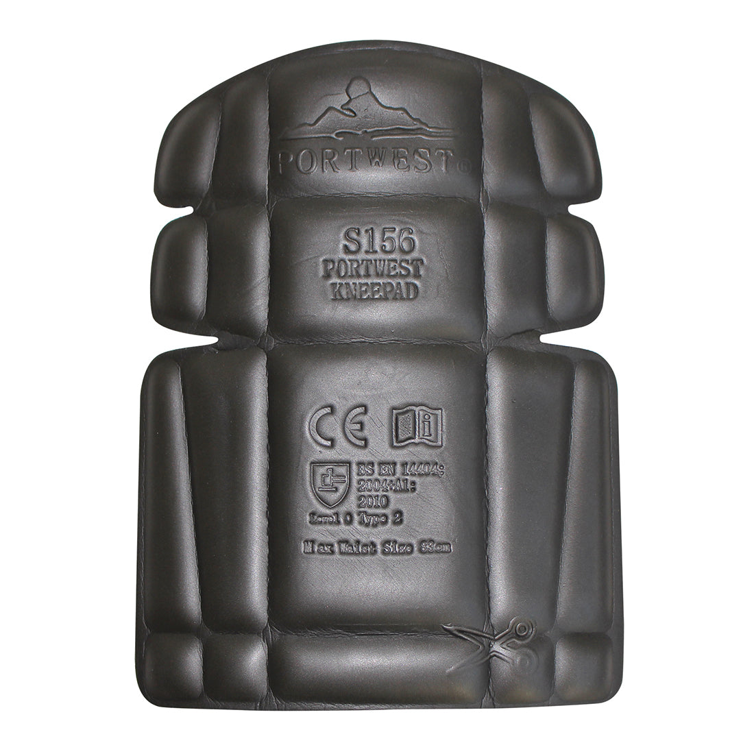PW S156 Ergonomisch geformte Knieschoner schwarz