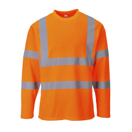 PW-S278 Warnschutz-Cotton Tshirt langarm orange