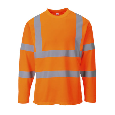 PW-S278 Warnschutz-Cotton Tshirt langarm orange